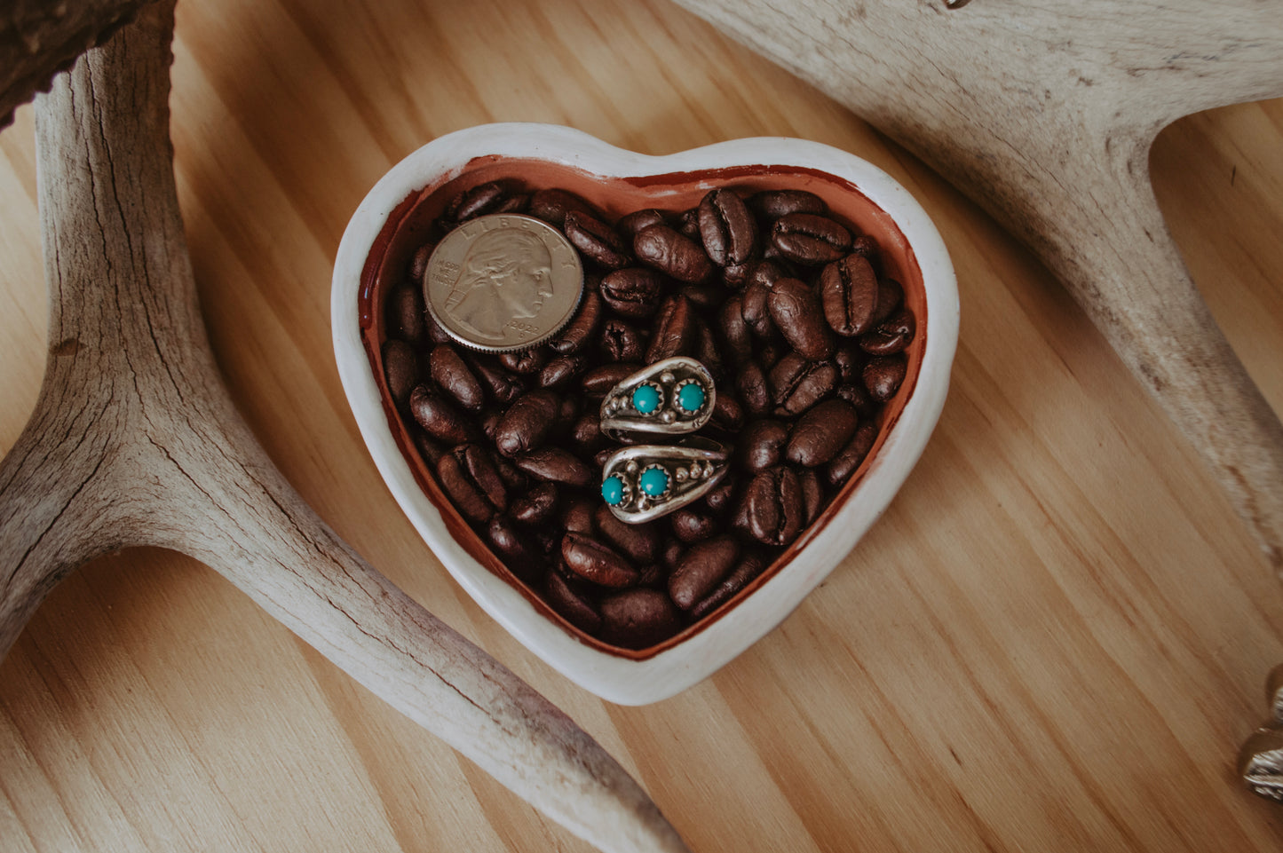Sterling Silver and Turquoise Wrap Around Adjustable Ring
