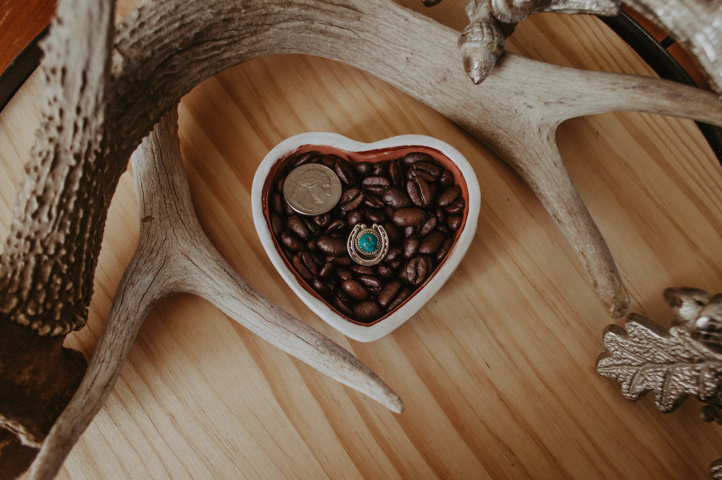 Sterling Silver and Turquoise Horseshoe Ring