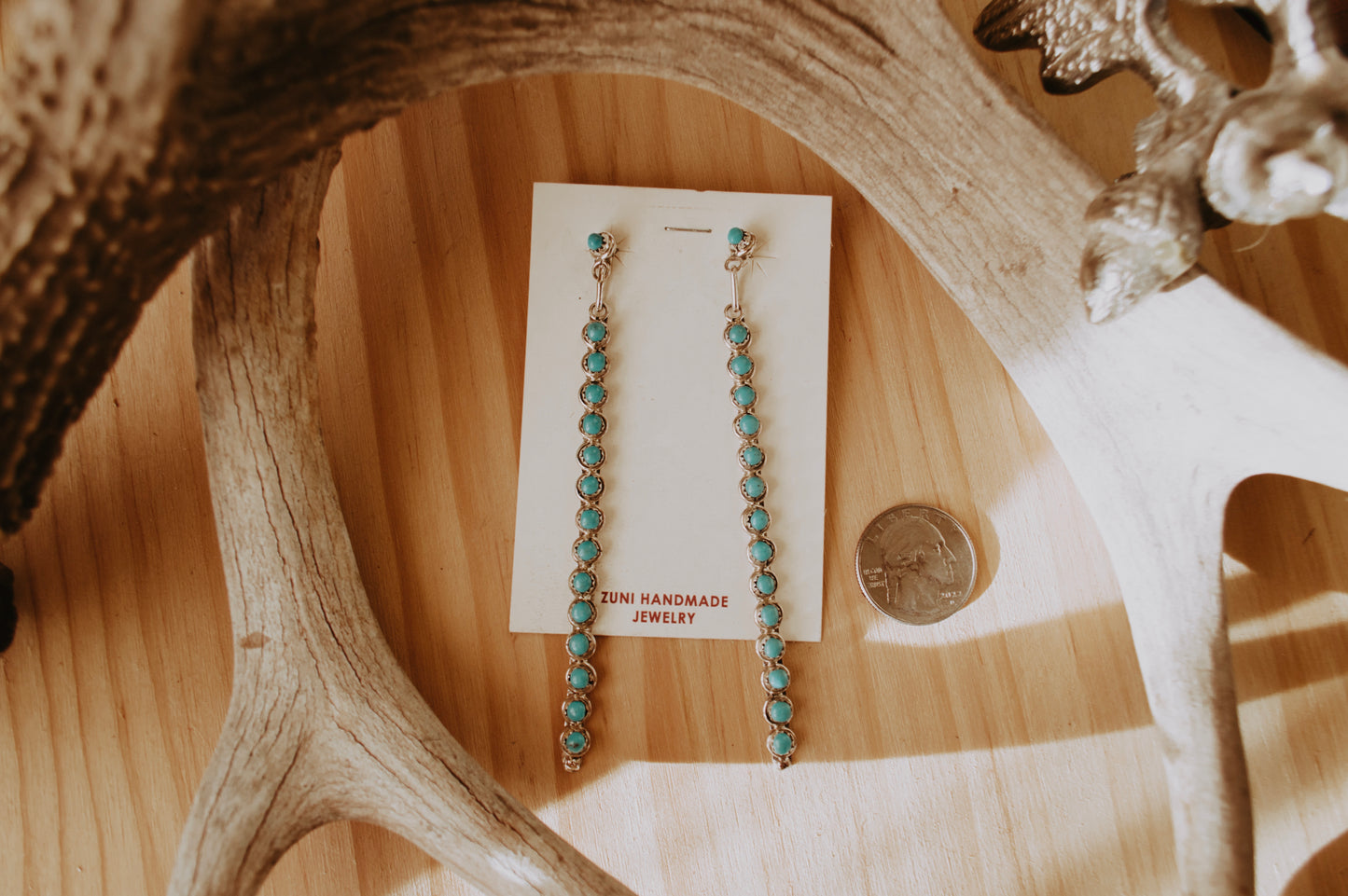 Zuni Snake Eye Drop Earrings