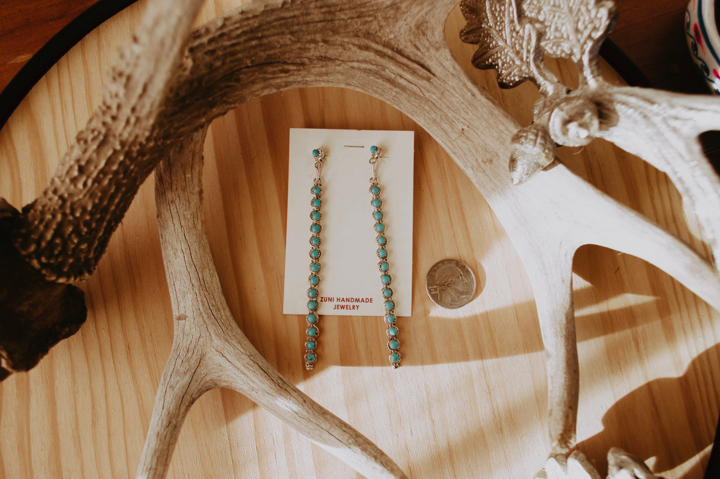 Zuni Snake Eye Drop Earrings