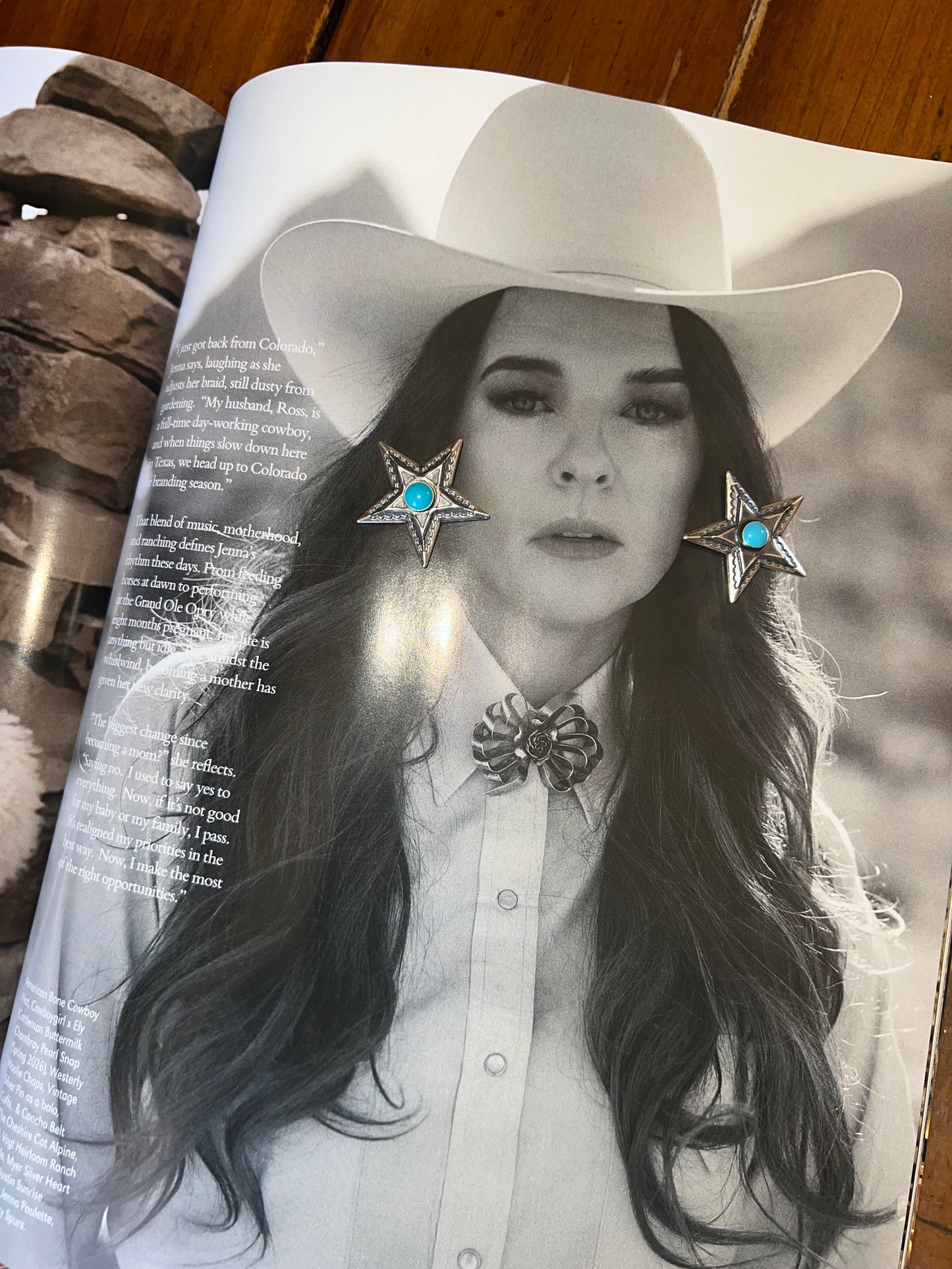 Sterling Silver Star Stud Earrings with Kingman