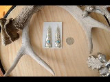 Southwest Stamped Turquoise Dangle Earrings