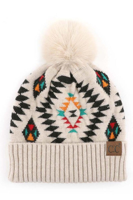 Aztec Pattern Beanie