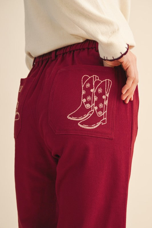 Andy Embroidered Pant