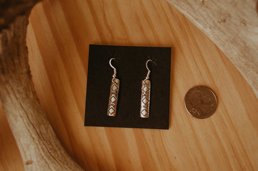 Sterling Silver Southwestern Dangle Earrings