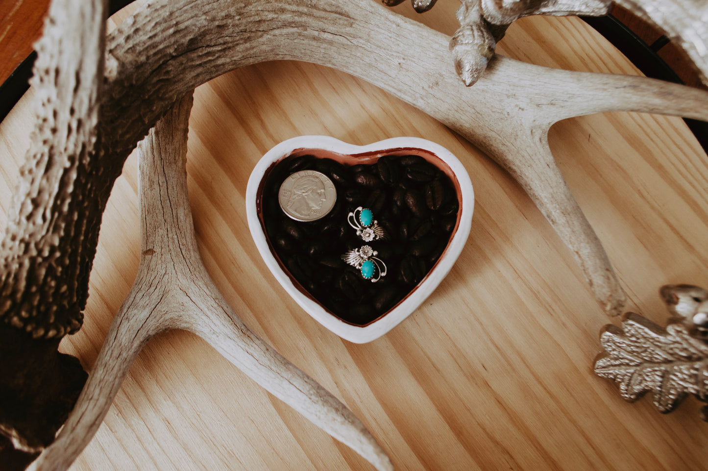 Authentic Turquoise and Sterling Silver Adjustable Ring