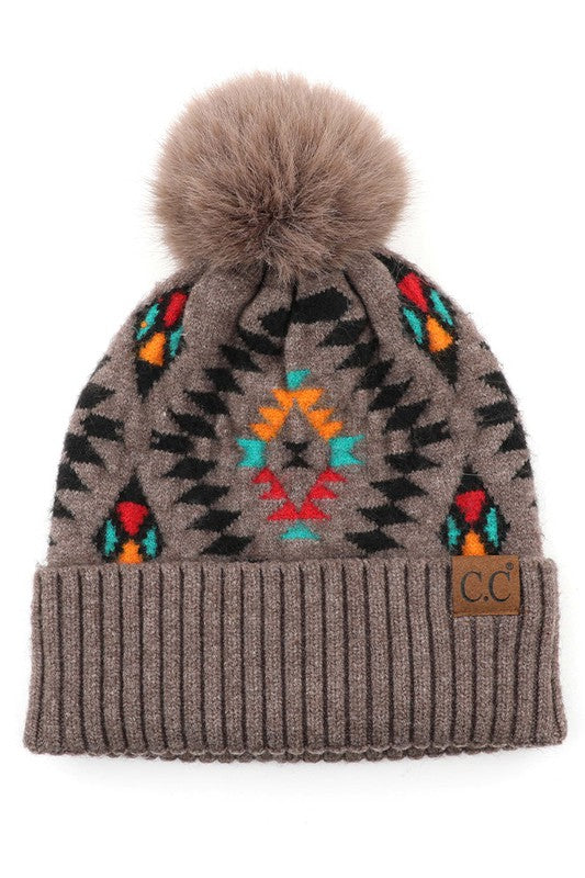 Aztec Pattern Beanie