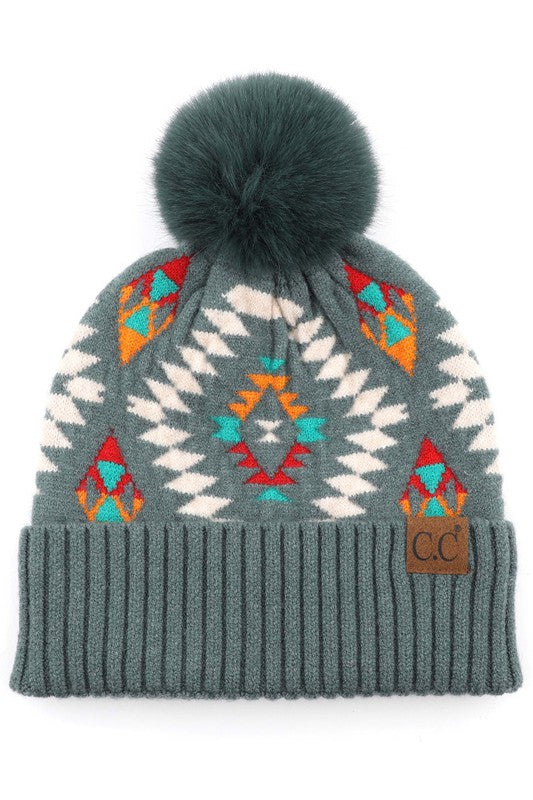 Aztec Pattern Beanie