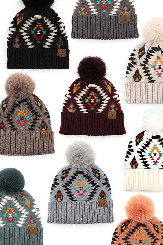 Aztec Pattern Beanie