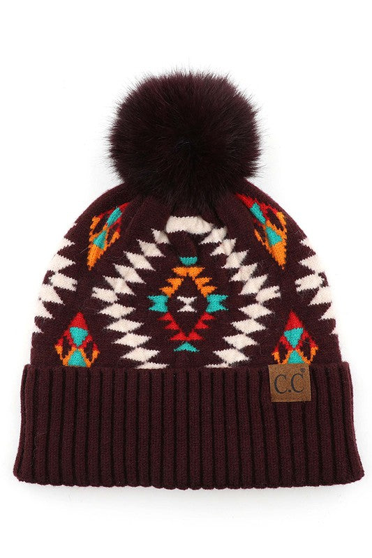 Aztec Pattern Beanie