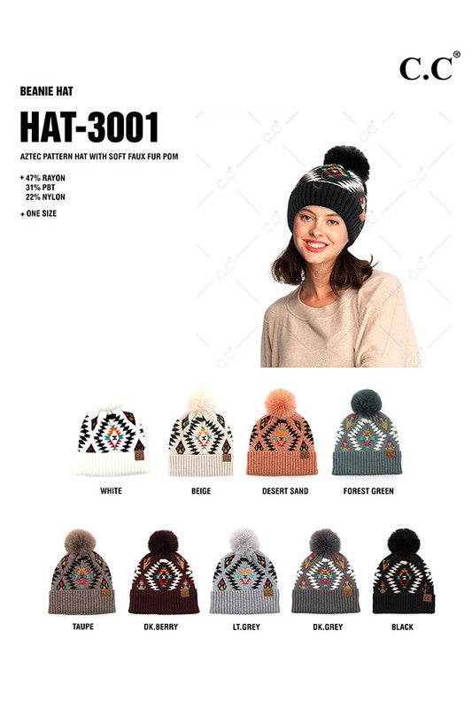 Aztec Pattern Beanie